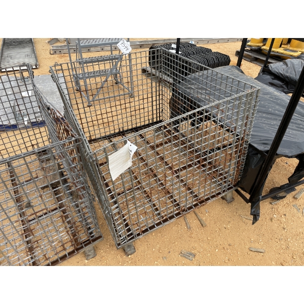 PARTS CAGE, WIRE CAGE, 46"WX39"LX28"D