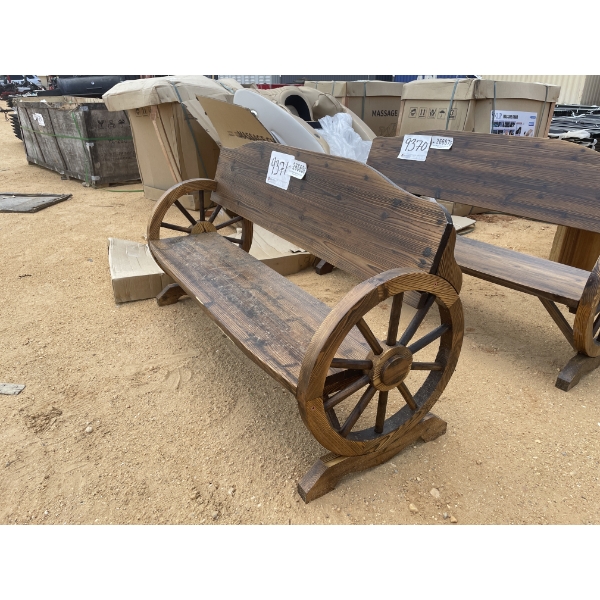 WAGON WHEEL BENCH