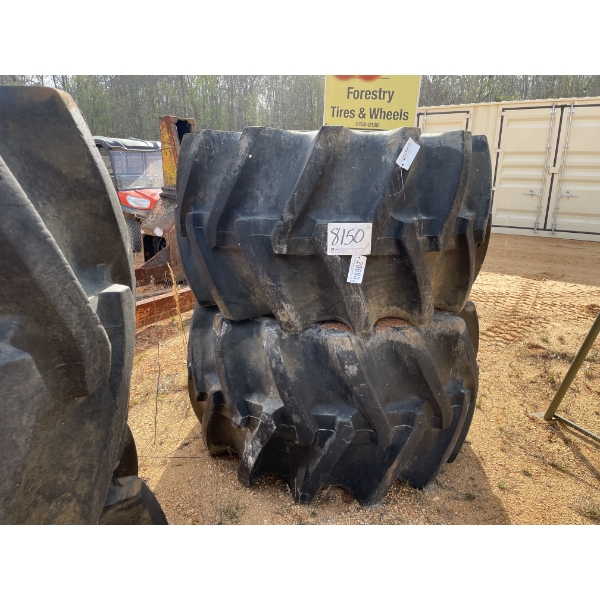 (2) 67x34R6 TIRES & WHEELS