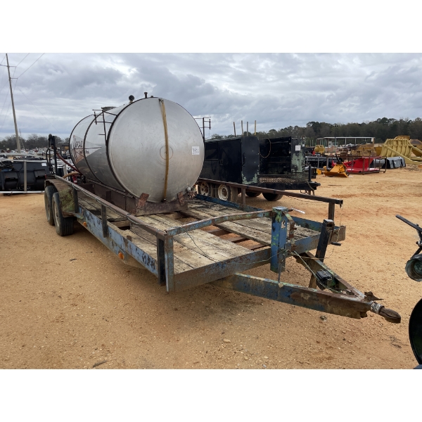 24' DUAL AXLE TRAILER & GAS POWERED PUMP Fuel Tank