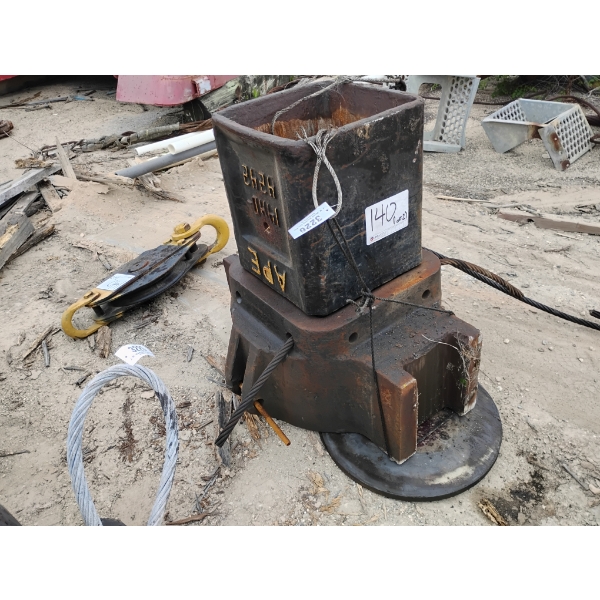 APE 14HD 8888 PILE DRIVING PART & SNATCH BLOCK