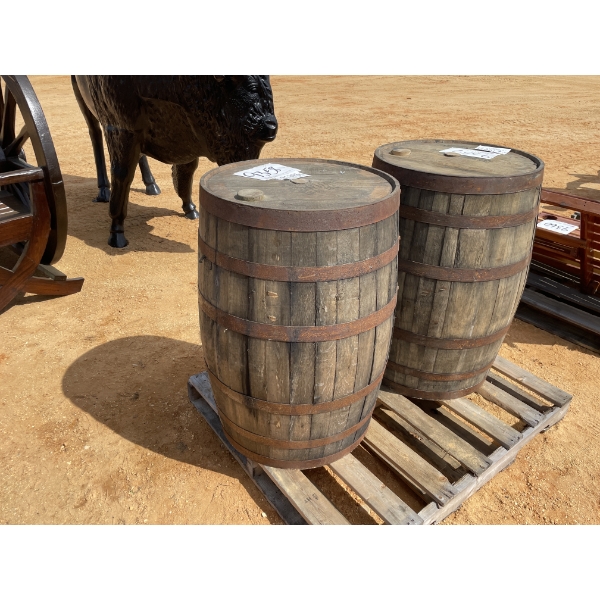 WOOD WHISKEY BARREL