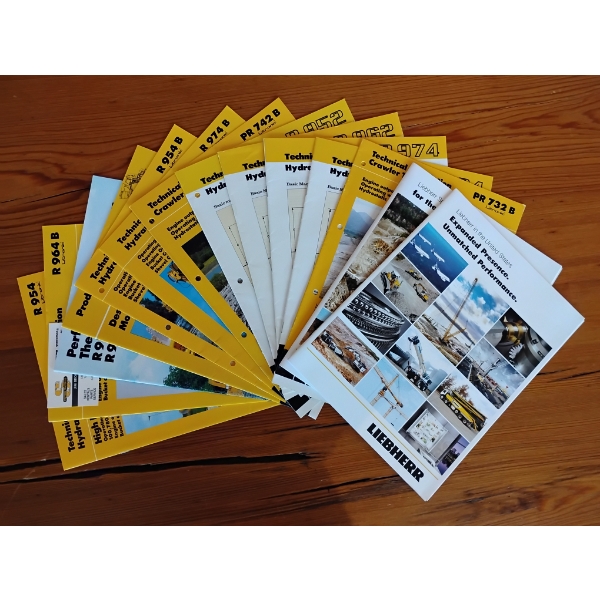 (14) 1986-2018 LIEBHERR EQUIPMENT BROCHURES