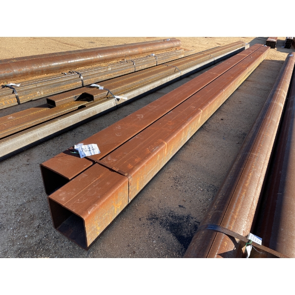 (2) 1/2" X 14" SQUARE TUBE, VARIOUS LENGTHS 37'-39' (CORRECTED QUANTITY THERE ARE 2 NOT 8)