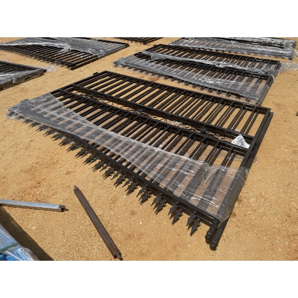20' BI-PARTING WROUGHT IRON GATE
