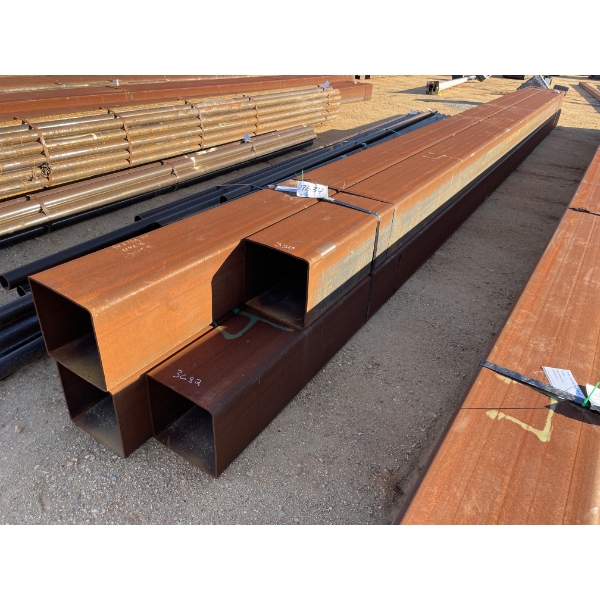 (4) PCS 1/4" X 14" SQUARE TUBING, 33'-36'