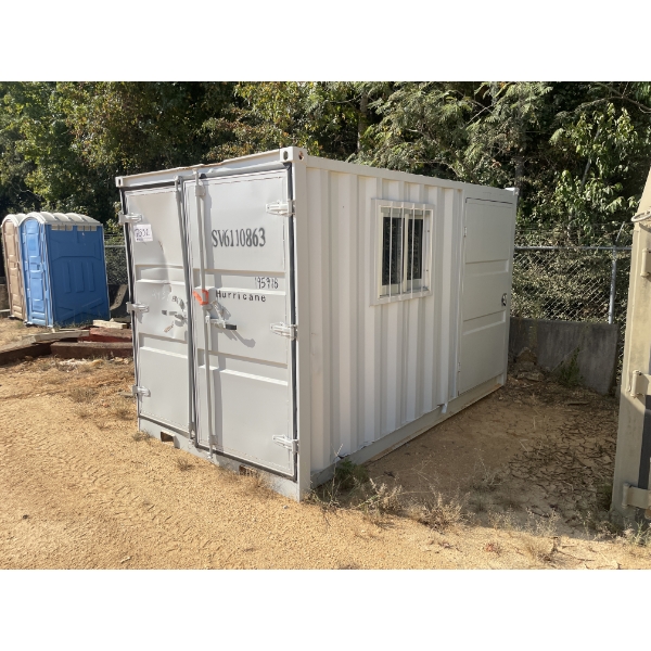 CONTAINER 72"W X 120"L, 2 DOOR AND 1 WINDOW