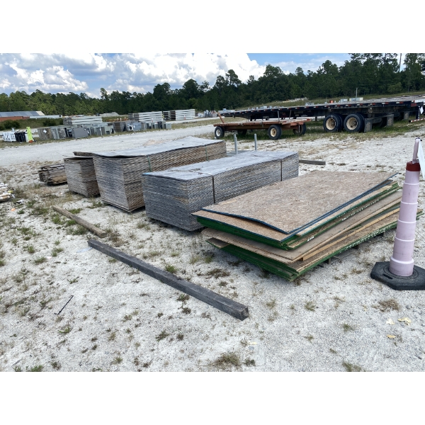 4' x 8' PLYWOOD & 1" X 6" X 8' BOARDS