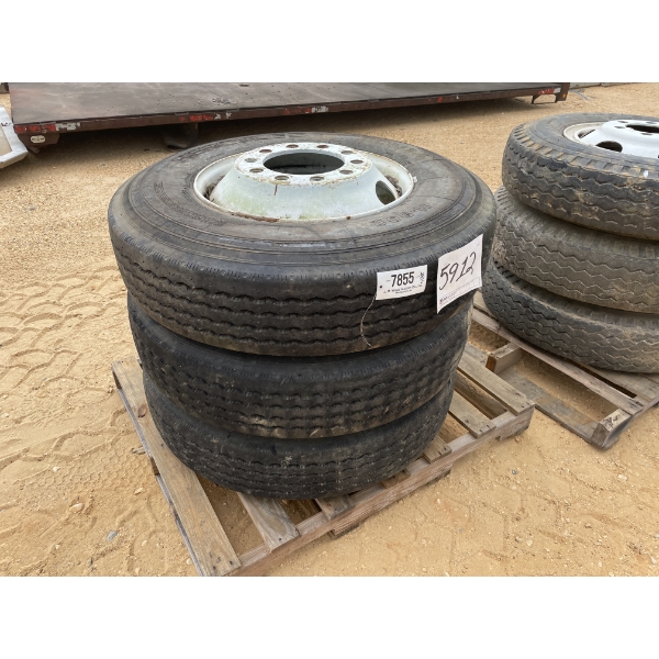 11R22.5 TIRES & RIMS (3 ) EACH
