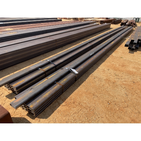 STEEL TUBE, 3/8" X 6" X 2" X 40' (13 PCS)