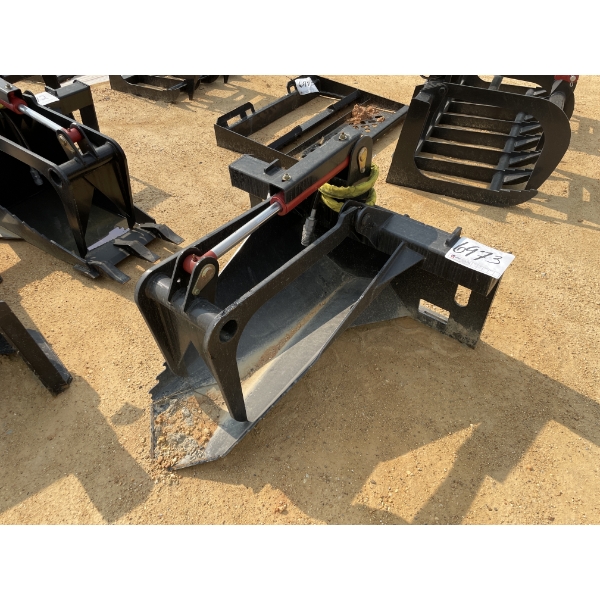 STUMP SPADE GRAPPLE, fits skid steer loader