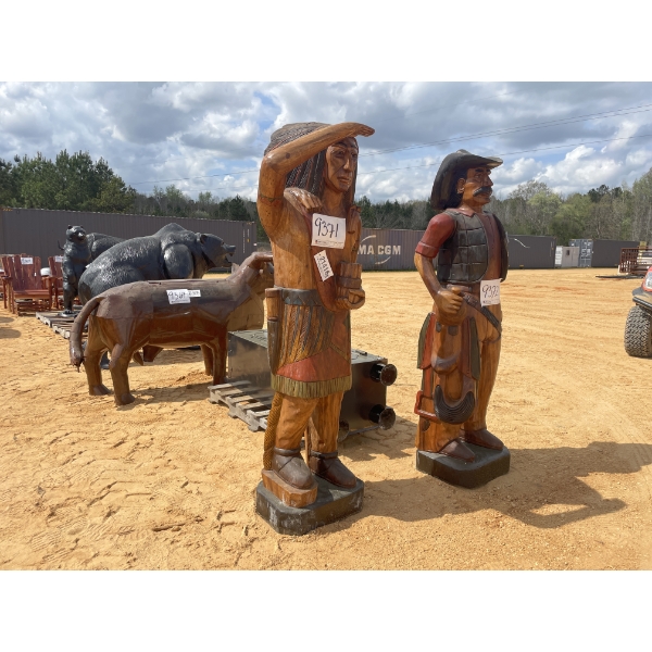 72" CIGAR STORE WOODEN INDIAN