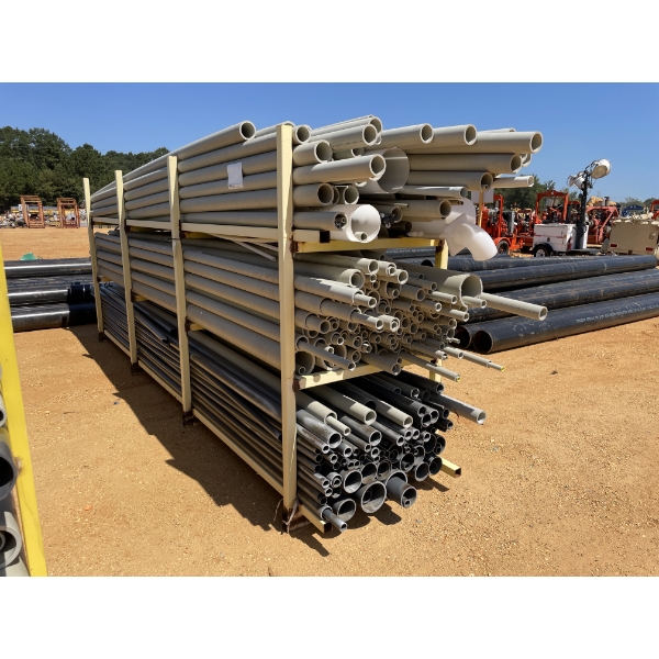 (1) RACK OF PIPE, various length, diameter & schedule