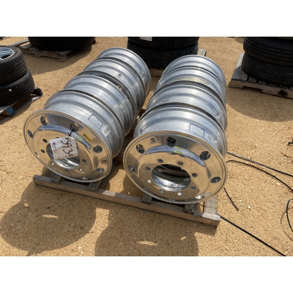 FORD (8) 7.50 X 22.5 RIMS