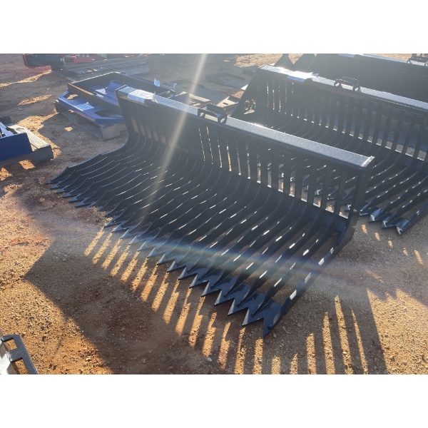 SKELETON BUCKET, 72"W, fits skid steer loader