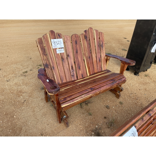 RED CEDAR GLIDER ROCKER SWING