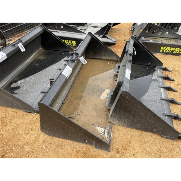 BUCKET, 72", fits skid steer loader