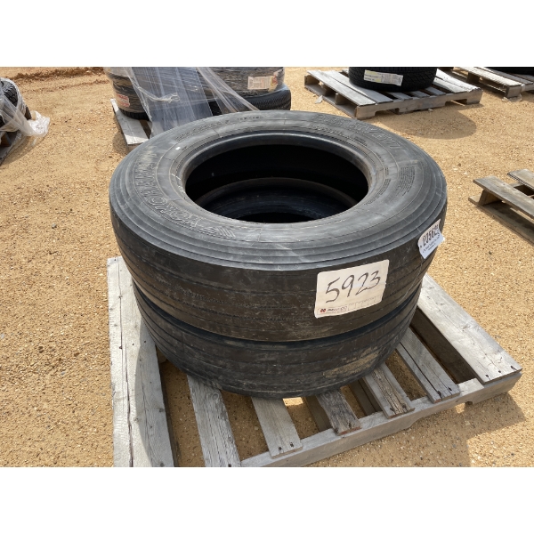 (2) 295/75R22.5 TIRES