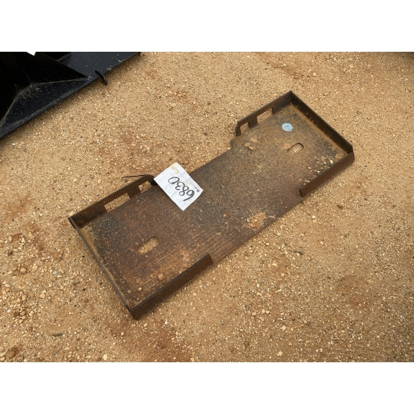 WELD ON PLATE, fits skid steer loader
