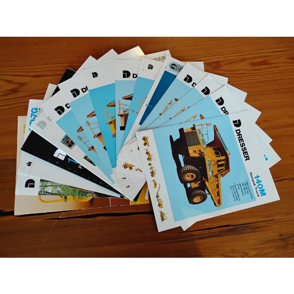 (15) 1977-1990 DRESSER EQUIPMENT BROCHURES