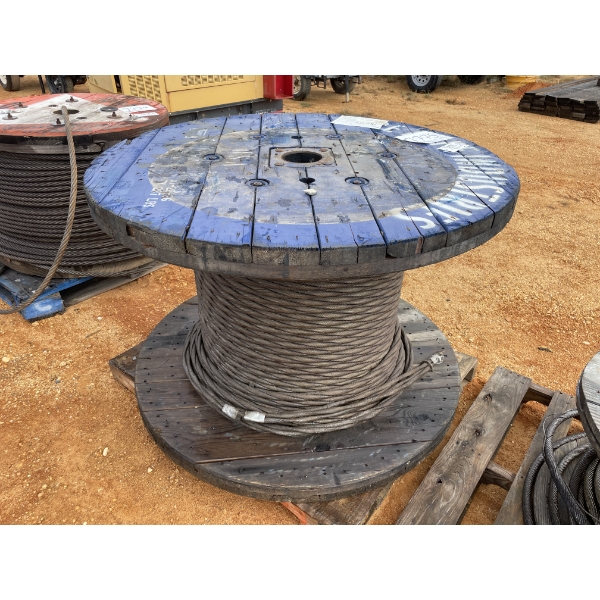 SPOOL OF STEEL CABLE
