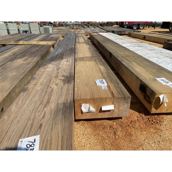 LAMINATED WOOD BEAMS, 10" X 23" X 30'