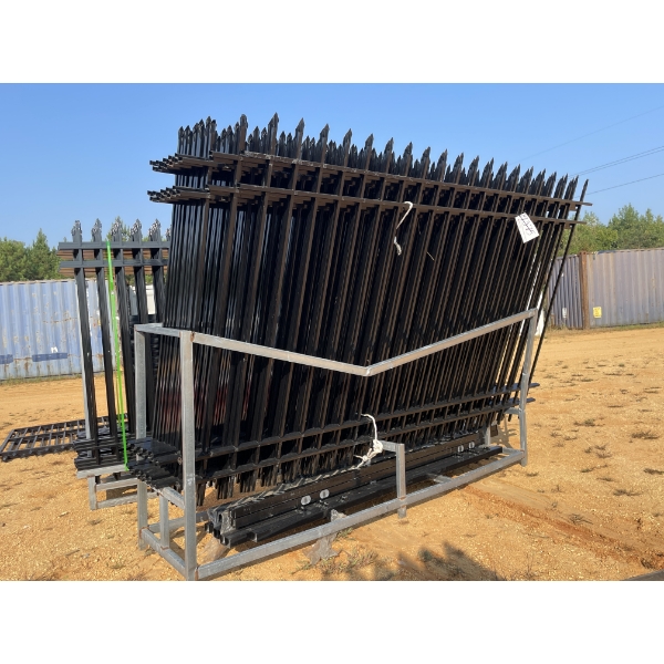 DECORATIVE FENCE, 10'L X 7'H, (20) PANELS, (21) POST
