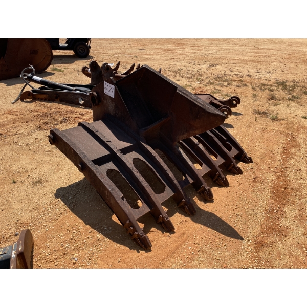 72" GRUBBING RAKE W/ STUMP SHEAR