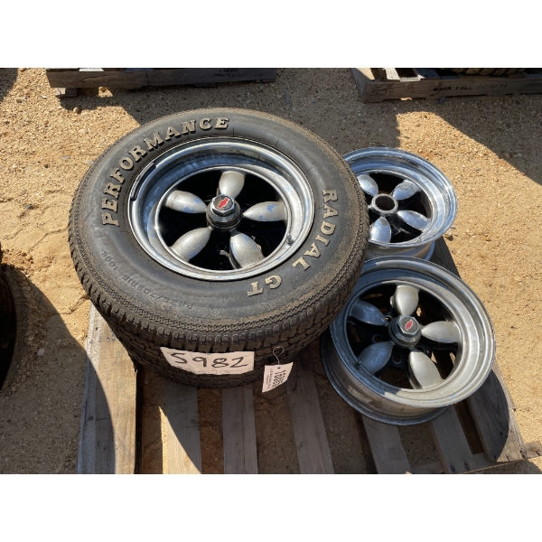 TIRES & RIMS (2) P225/70 SR15