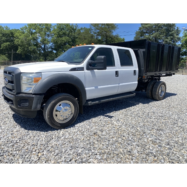 2013 FORD F450 XL Flatbed Dump Truck