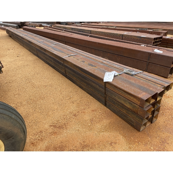 STEEL SQUARE TUBE, 1/8" X 5' X 40' (12)
