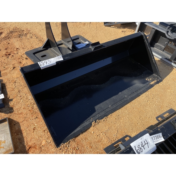 BUCKET, 78"W, fits skid steer loader