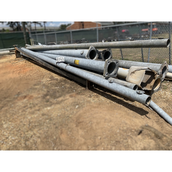 SCRAP USED LIGHT POLES, METAL & WOOD