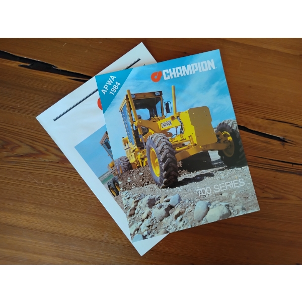 (2) 1984 CHAMPION EQUIPMENT BROCHURES