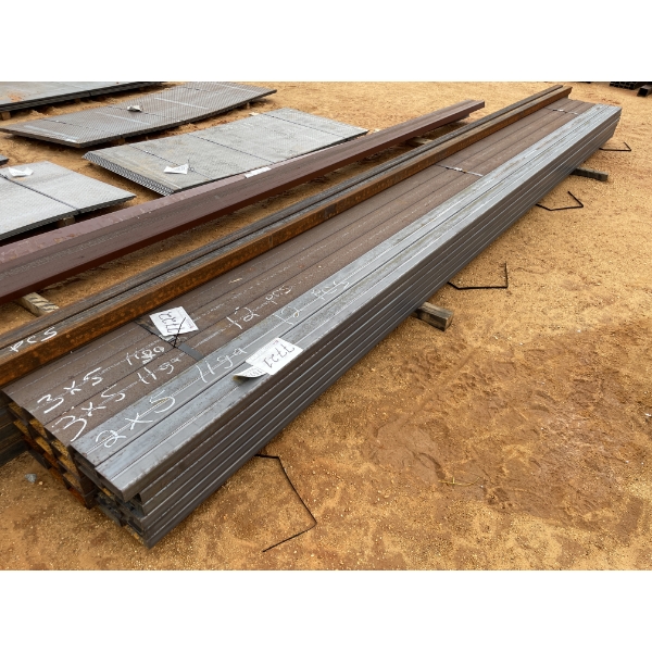 STEEL PLATE, 11 GA X 2'W  X 5" X 20' (12)