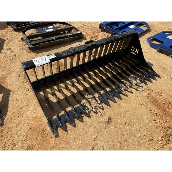 SKELETON BUCKET, LOW SIDE, 72"W, fits skid steer loader