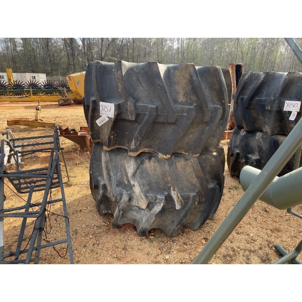 (2) 67x34R6 TIRES & WHEELS