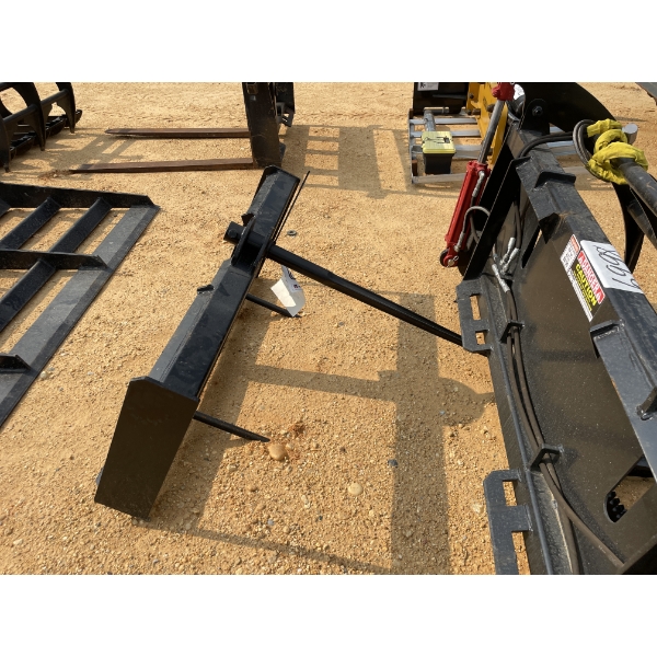 HAY SPEAR, fits skid steer loader