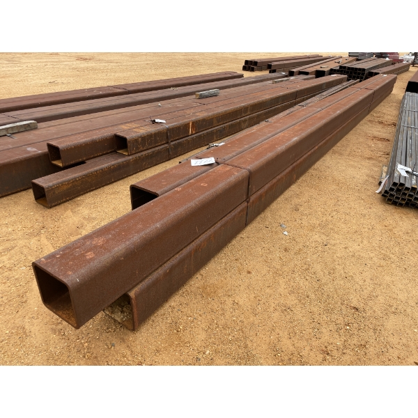 STEEL SQUARE TUBE, 1/2" X 10"SQ X 36' (4)