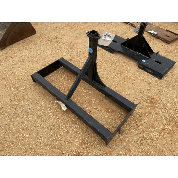 RECEIVER HITCH PLATE, fits skid steer loader