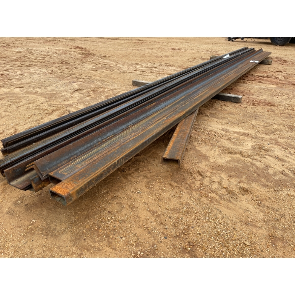 ANGLE IRON- 3" X 3" X 20' (APPROX 4), RET TUBE- 2" X 4" X 20' (APPROX 2)