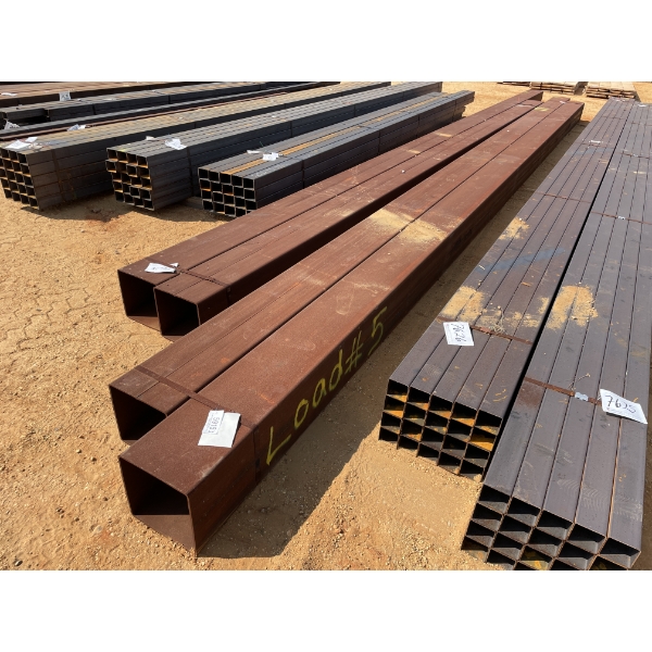 SQUARE STEEL TUBE, 1/4" X 14" SQ X 30'-39' (2 PCS)