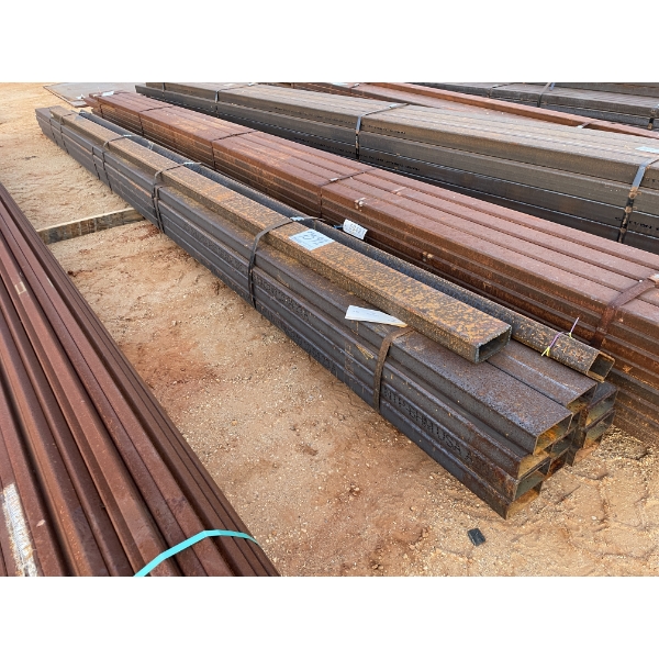 STEEL TUBE, 1/4" X 6" X 3" X 24' (12 PCS)