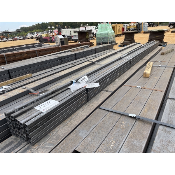 STEEL TUBE- 3/16" X 1-1/2 SQ X 20' (35 PCS)