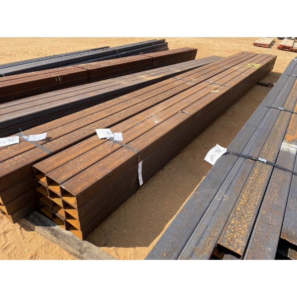 STEEL TUBE, 3/16" X 6" X 4" X 24' (12 PCS)