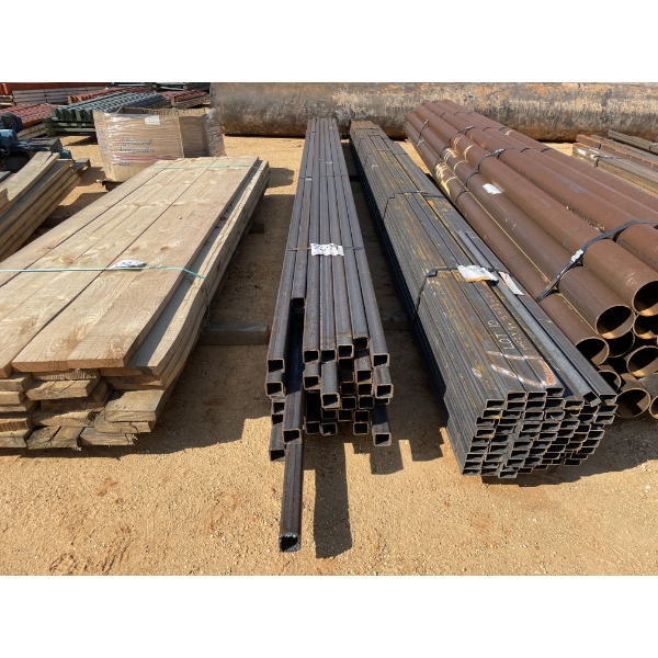STEEL SQUARE TUBING, 1/4" X 2-1/2" X 24' (42 PIECES)