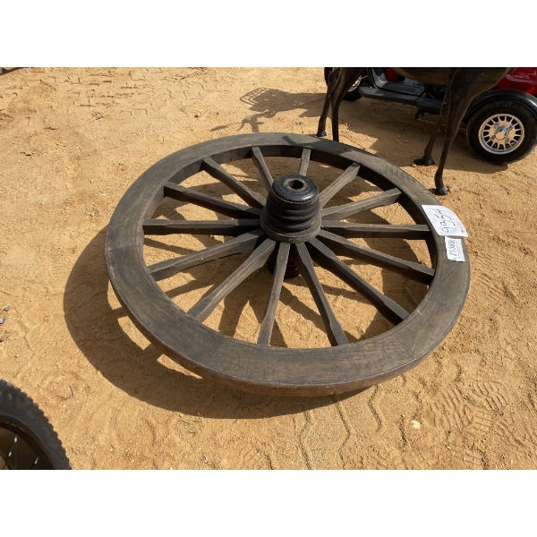 WOODEN WAGON WHEEL