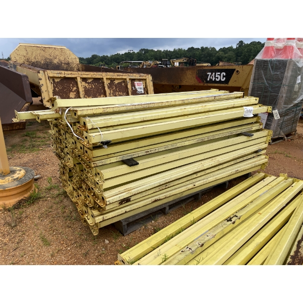 PALLET RACK BEAMS, approx 100 ea