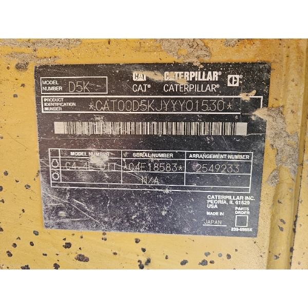 2011 CAT D5K LGP Dozer / Crawler Tractor