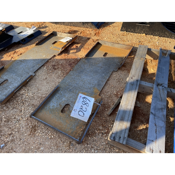 WELD ON PLATE, fits skid steer loader